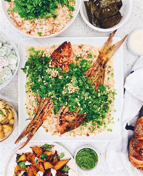 Lebanese Spicy Fish (Samkeh Harra) .